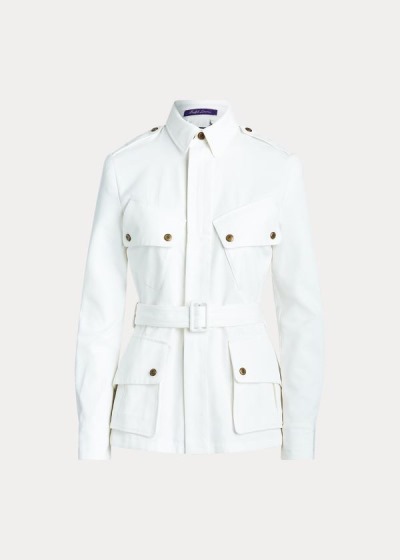 Dámské Bundy Ralph Lauren Lydie Belted Canvas - 60318-BCRU